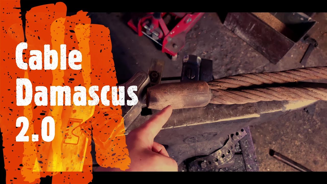 Blacksmithing Sanmai? Canister?Cable damascus YouTube