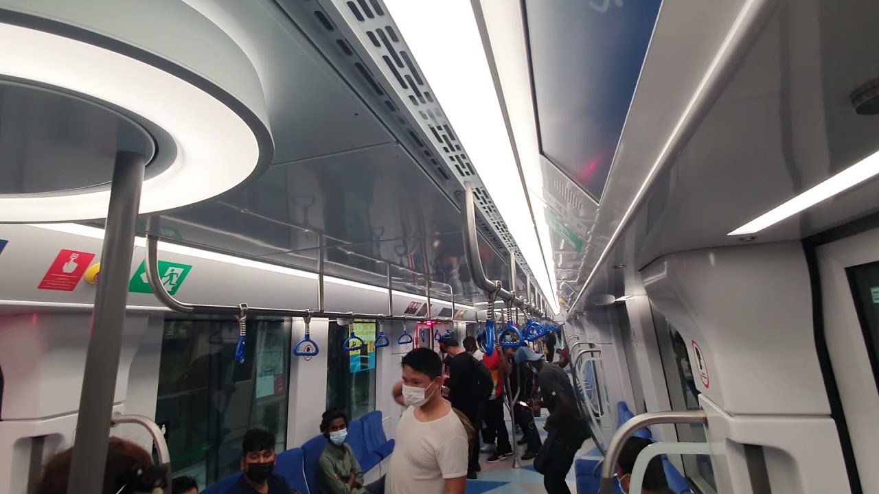 Dubai metro journey from Jebel Ali to UAE EXCHANGE