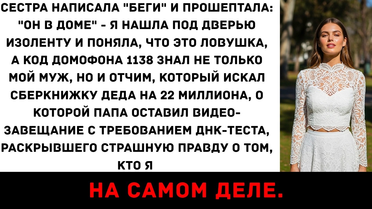 Моя сестра написала мне сообщение: «Беги». Я позвонила ей, и она прошептала: «Он дома».