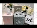 DIY  Tissue Box Cover, plus Monogram