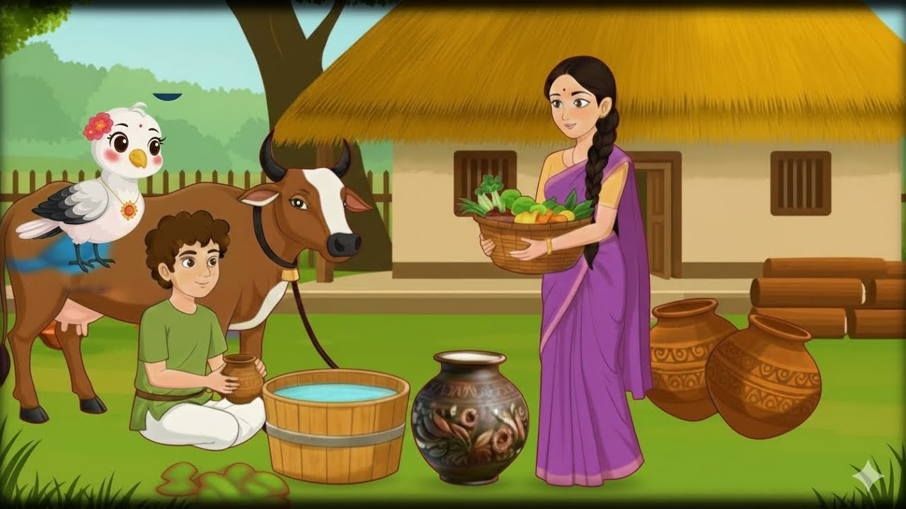 एक जादयी गायें || Ek Jaduyi Gayen Moral Story Hindi Story Cartoon Video 