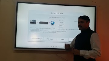 Ethernet Network Connection Settings on Smartboard - Part 1 (Samsung Flip 2)