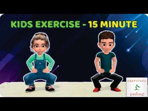 15 MIN KIDS EXERCISE   FULL BODY HOME WORKOUT/15 წთ საბავშვო ვარჯიში   სრული სხეულის ვარჯიში სახლშ