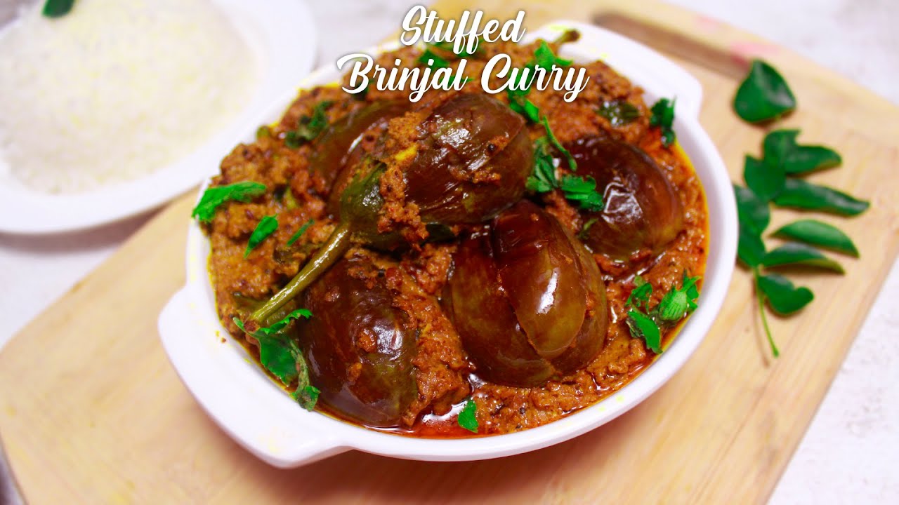 Stuffed Brinjal Curry Recipe   Gutti vankaya curry recipe  Andhra Special Guthi Vankaya Curry