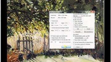How to size and crop images in Irfanview
