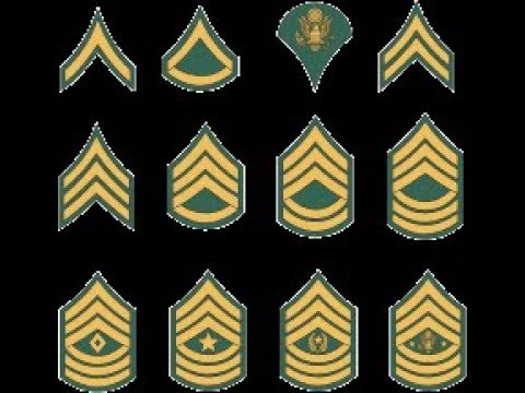 Tabla De Insignias Y Rango Militar De Ee. Uu. – Oficial