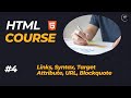 HTML Links | Html Syntax | Html Target Attribute | Html URL | Part-4 #frontend #webdevelopment