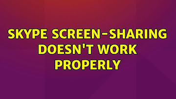 Ubuntu: Skype screen-sharing doesn