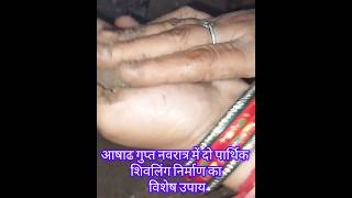 आषाढ गुप्त नवरात्र में दो पार्थिक शिवलिंग निर्माण का विशेष उपाय #youtubeshorts #shorts #youtube