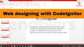 CodeIgniter | Web designing with CodeIgniter | Codeigniter Tutorial (Introduction & Installation)