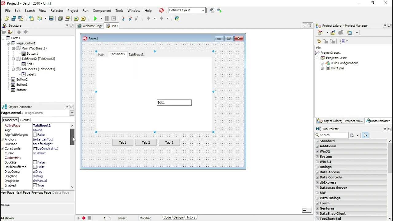 Delphi - Pagecontrol - YouTube
