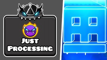 WEEKLY DEMON #129: "Just Processing" (EASY DEMON) by JustBasic | Geometry Dash