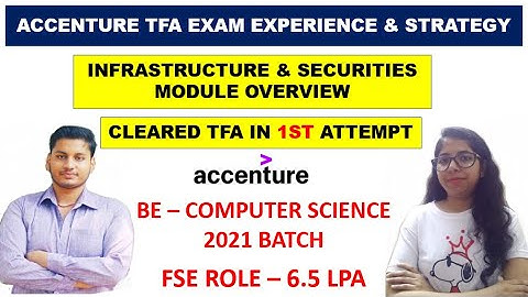 Accenture TFA Exam Experience | Cleared TFA In 1st Attempt | Infrastructure & Securities Modules