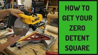 Miter Saw Calibration - Detent Adjustment