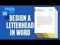 How To Create A Business Letterhead In Word Letterhead Template Design 
