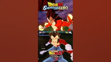 ATAQUE BRILHO FINAL! VEGETA SSJ4 SPARKING ZERO VS BUDOKAI TENKAICHI 3 COMPARAÇÃO