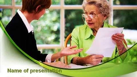 Consulting Elderly PowerPoint Template by PoweredTemplate.com