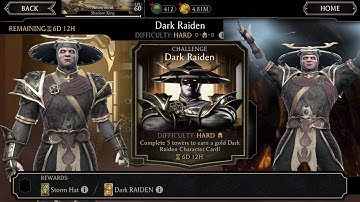 Dark Raiden Week Challenge || Hard_Mode (Mortal Kombat Mobile)
