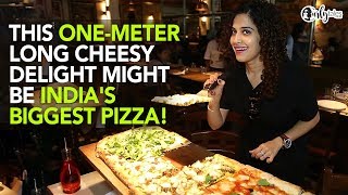 Gustoso In Khar & Kemps Corner Serves A 40 Inch Pizza & We Are Mighty Thrilled! | Curly Tales
