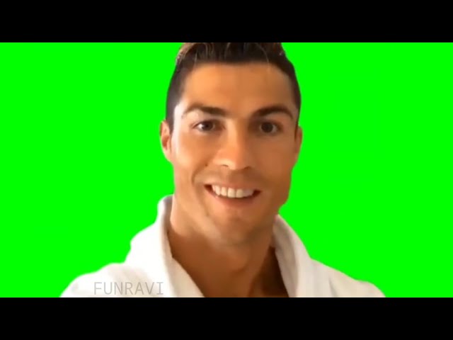 Cristiano Ronaldo Drinking and Smiling Meme (Green Screen) – CreatorSet