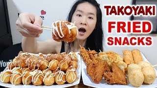 Japanese Takoyaki Balls! Bacon & Cheese, Octopus, Salmon, Gyoza, Fried Chicken | Eating Show Mukbang