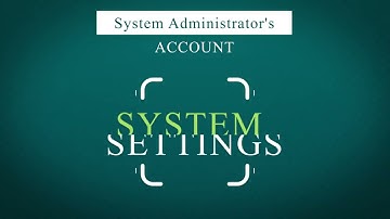 System Settings | Admin Account | HP Classeasy