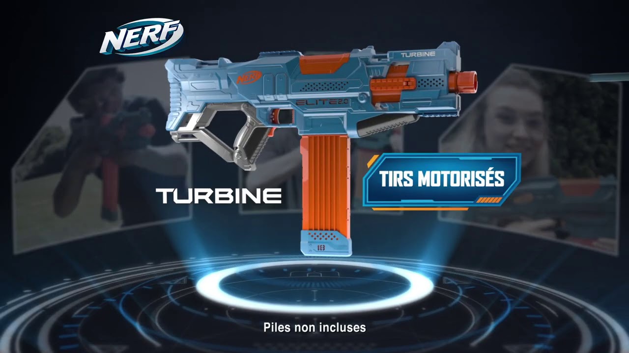 Nerf Elite 2.0, blaster à fléchettes motorisé Turbine CS-18, 36 fléchettes  Nerf Elite, chargeur 18 fléchettes au meilleur prix