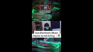 Live Electronic Music Improv & not DJ’ing ⚡️🎹🎛️ #shorts