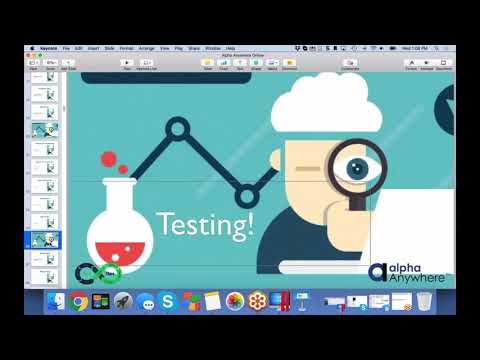 Alpha Anywhere video