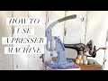 How to use a presser machine for buttons, press studs and eyelets