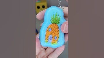 Satisfying Squishy Keychains🍍| Link to full video in description #spongebob #unboxing #ASMR
