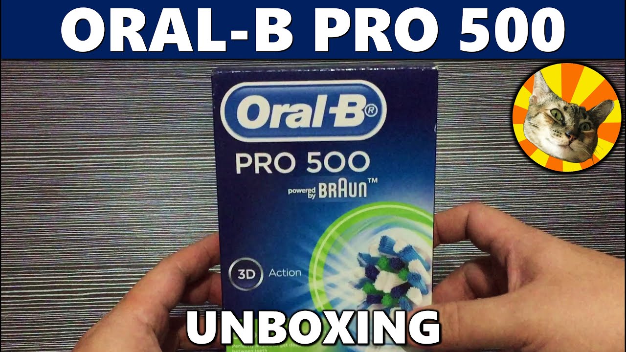 Oral-B Pro 500 electric toothbrush (by Braun) unboxing and quick test -  YouTube
