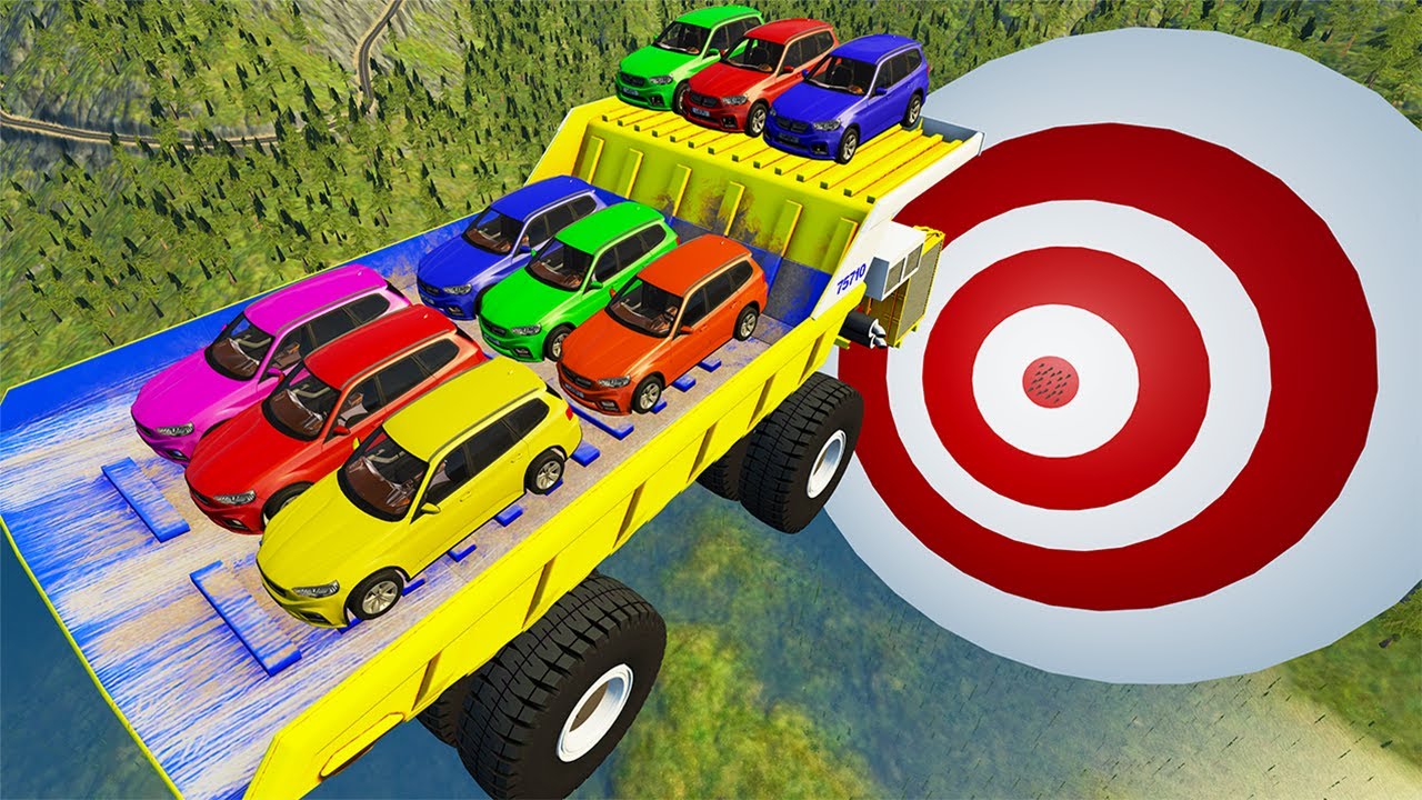 Belaz 75710 Crashes & Heavy Car Destruction #14 BeamNG.Drive