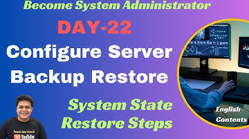 How to Restore Windows Server 2019 from System State Backup ? DSRM Mode.