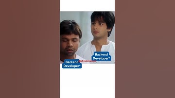 backend vs frontend developer 🤣#ytshorts #shorts #chatgpt #ai