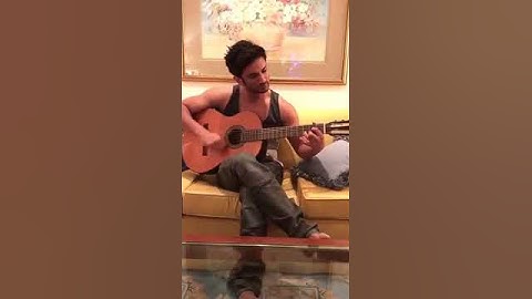 Sushant singh rajput playing guitar !!