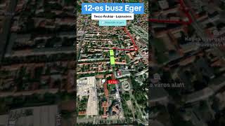 12-Es Busz, Eger Tesco Áruház - Lajosváros