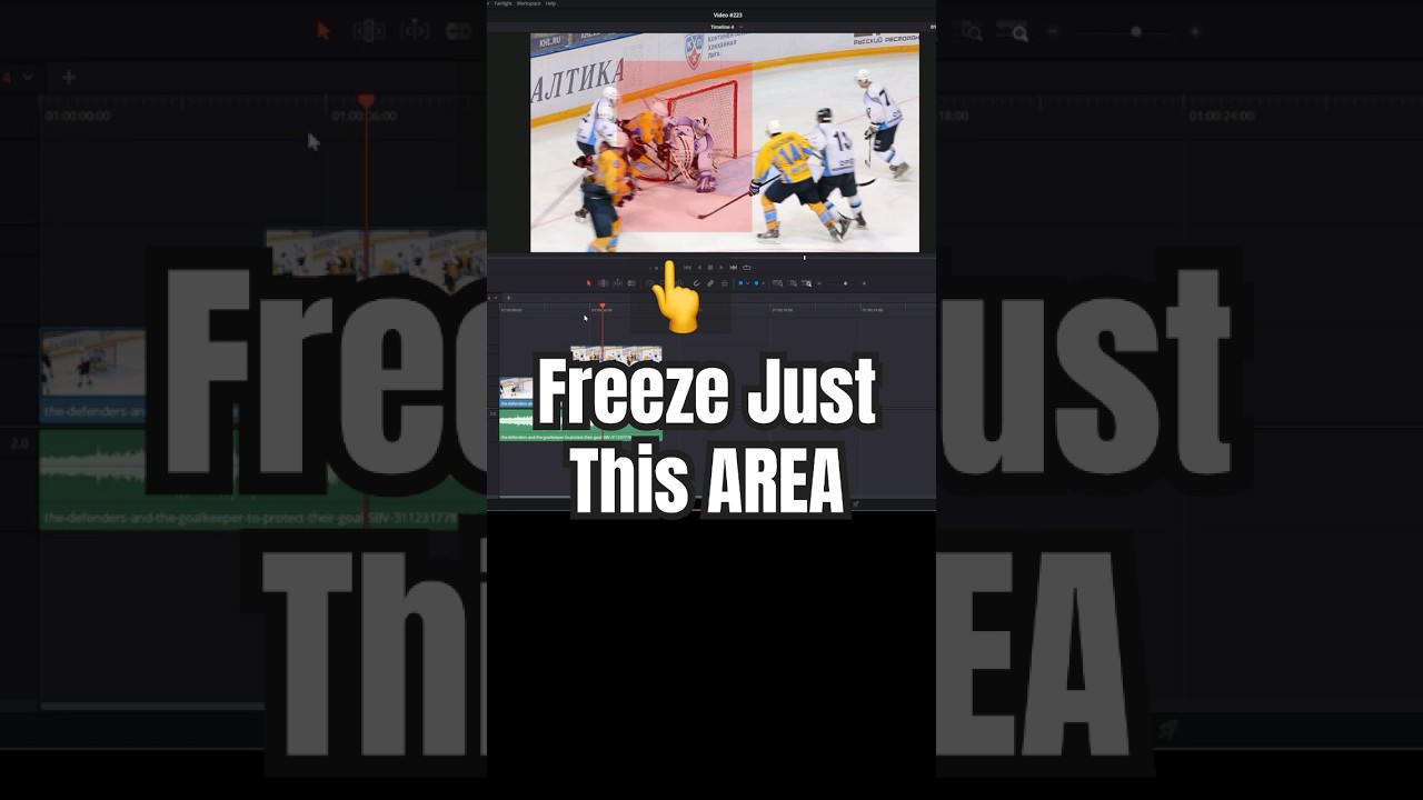 Freeze One Area of your Video While the Rest Keeps Playing - DaVinci Resolve