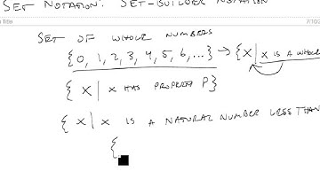 Use Set Builder Notation