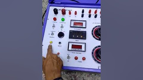 Single phase relay test kit