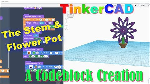 Add a flower pot to your codeblocks flower!