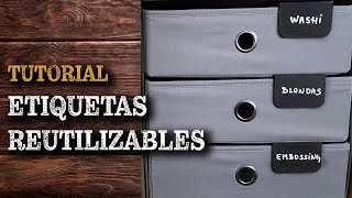 Haz tus propias etiquetas reutilizables para organizar tu espacio de trabajo