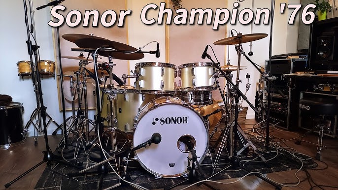 - Sonor Super Champion 24”, 13”, 16”, 18” Metallic Gold Vintage Quick 4K -