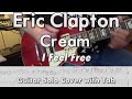 Guitar Solo Cover Scrolling TAB I Feel Free Eric Clapton Cream mp3