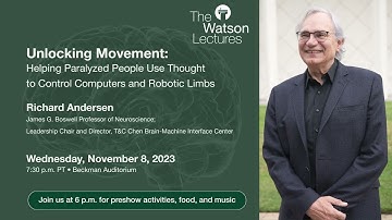 Watson Lecture Promo – Nov. 23, 2023: Richard Andersen
