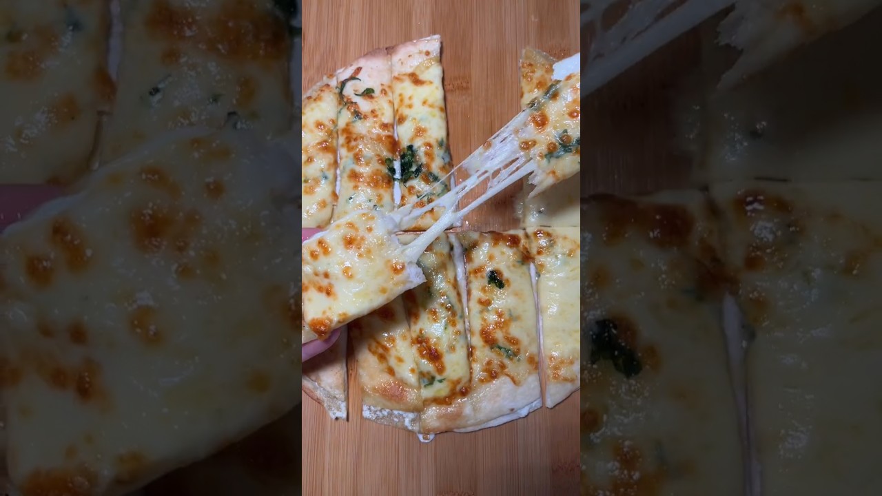 Pratik Sarımsaklı Ekmek Tarifi 🫓 #yemek #food #lezzet #sarımsaklıekmek