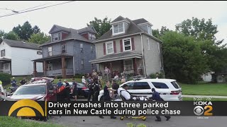 Driver Injured After Crashing Into 3 Parked Cars During Police Pursuit