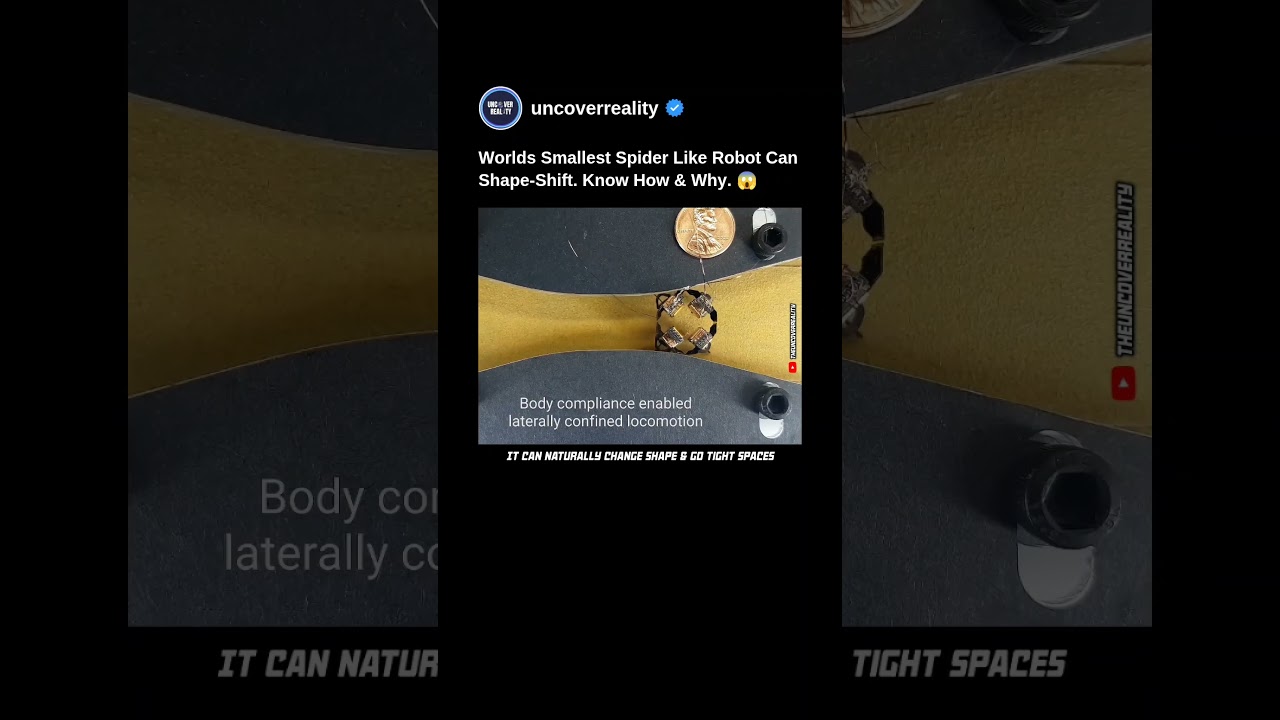 World’s Smallest Spider Like Robot Can Shape-Shift. Know How & Why 😱 #robot #engineering #shorts