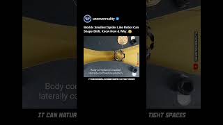 World's Smallest Spider Like Robot Can Shape-Shift. Know How & Why 😱 #robot #engineering #shorts