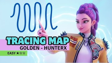 Golden - Huntersx – Relaxing Tracing Map for Kids 👆🎵